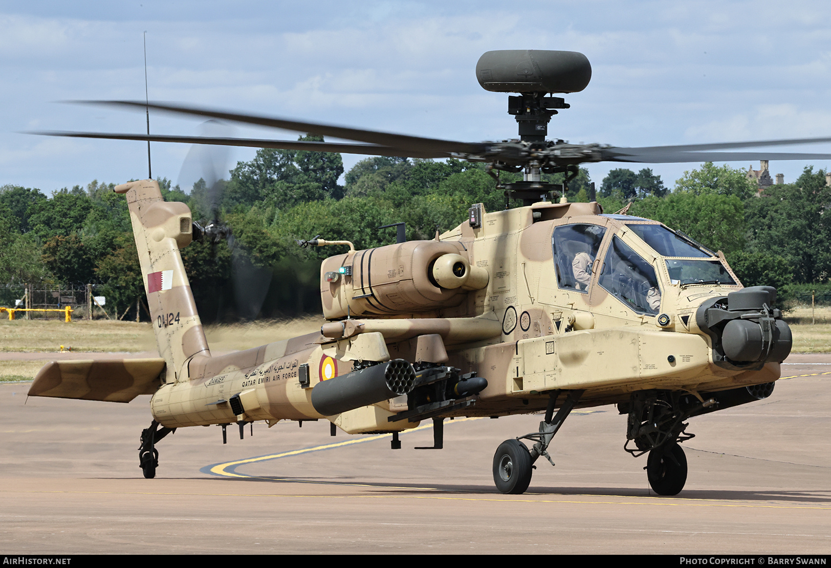 Aircraft Photo of QA124 | Boeing AH-64E Apache Guardian | Qatar - Air Force | AirHistory.net #828528