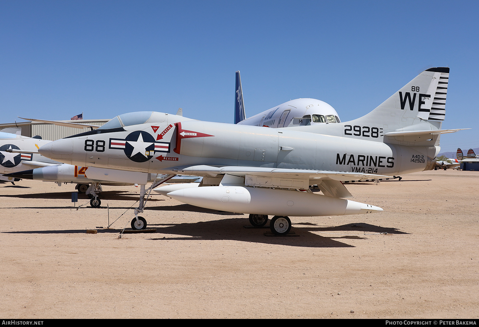 Aircraft Photo of 142928 / 2928 | Douglas A-4B Skyhawk | USA - Marines | AirHistory.net #828586