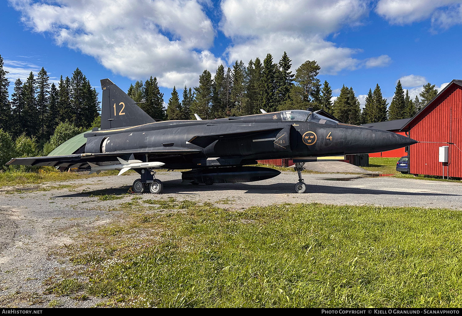 Aircraft Photo of 37412 | Saab JA37DI Viggen | Sweden - Air Force | AirHistory.net #828604