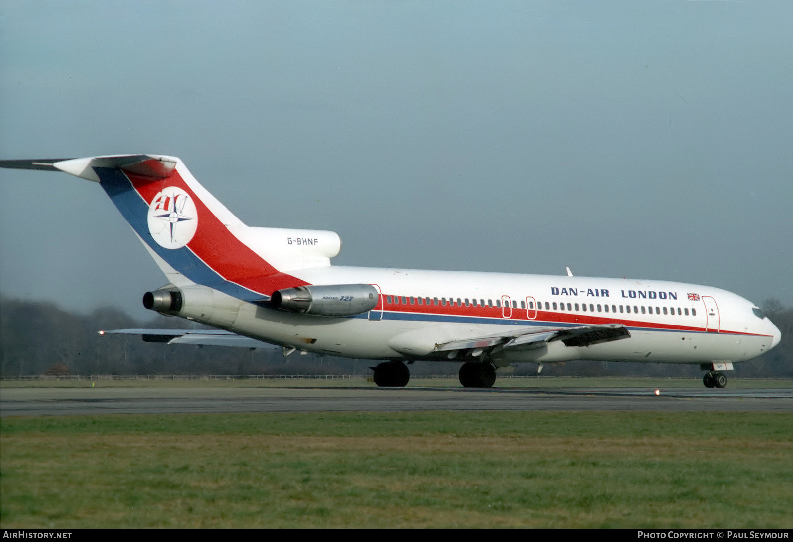 Aircraft Photo of G-BHNF | Boeing 727-2J4/Adv | Dan-Air London | AirHistory.net #828629