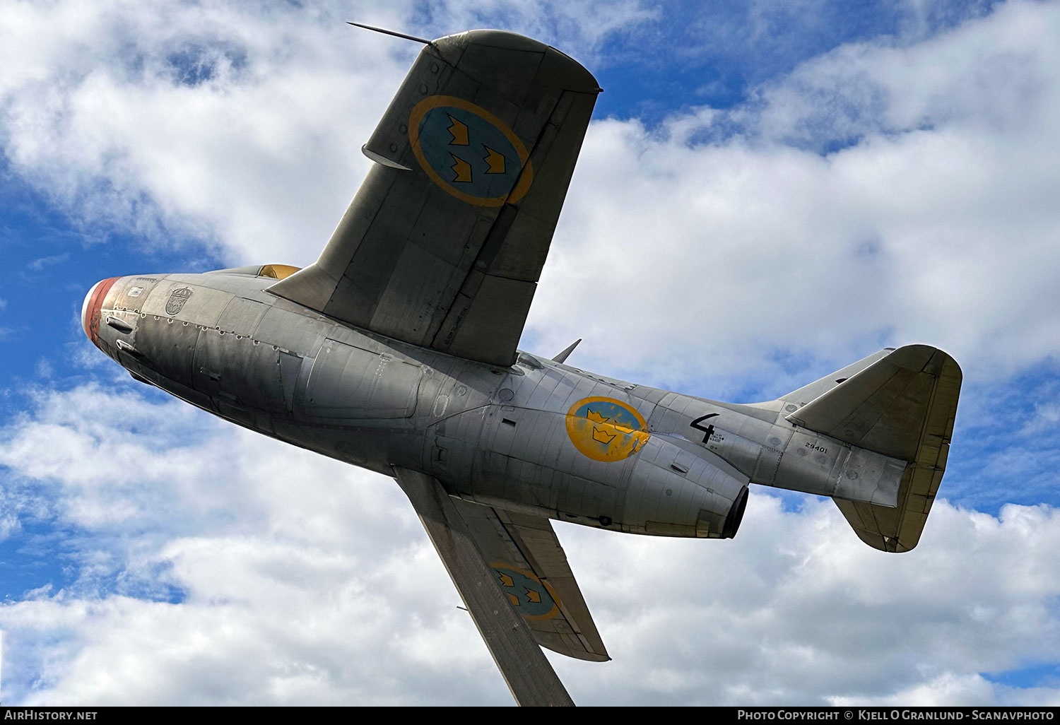 Aircraft Photo of 29401 | Saab J29F Tunnan | Sweden - Air Force | AirHistory.net #828638