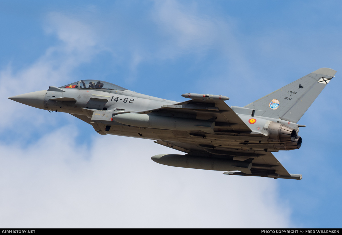 Aircraft Photo of C16-62 | Eurofighter EF-2000 Typhoon S | Spain - Air Force | AirHistory.net #828660