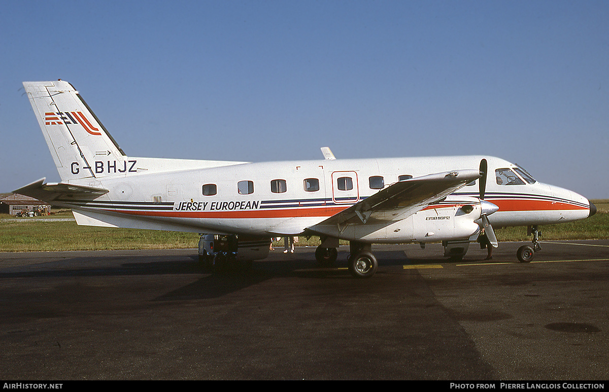 Aircraft Photo of G-BHJZ | Embraer EMB-110P2 Bandeirante | Jersey European Airways | AirHistory.net #828718