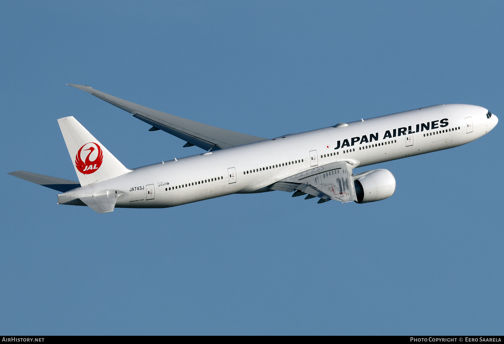 Aircraft Photo of JA743J | Boeing 777-346/ER | Japan Airlines - JAL | AirHistory.net #828755