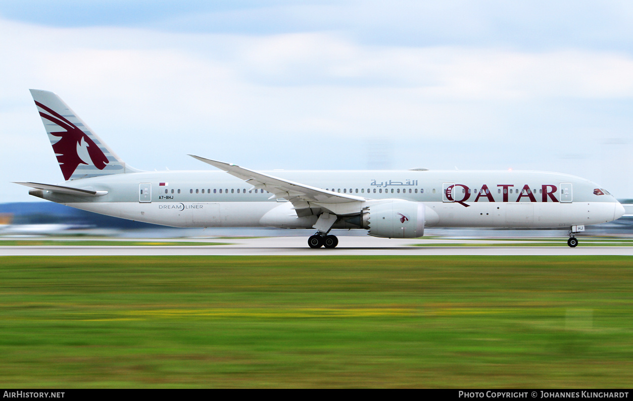 Aircraft Photo of A7-BHJ | Boeing 787-9 Dreamliner | Qatar Airways | AirHistory.net #828772