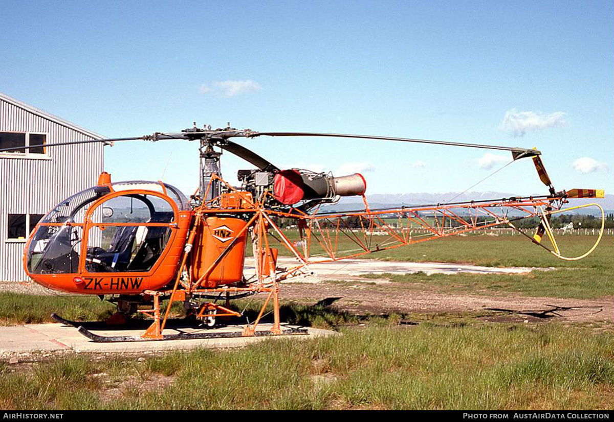 Aircraft Photo of ZK-HNW | Aerospatiale SA-315B Lama | Helicopters NZ | AirHistory.net #828779