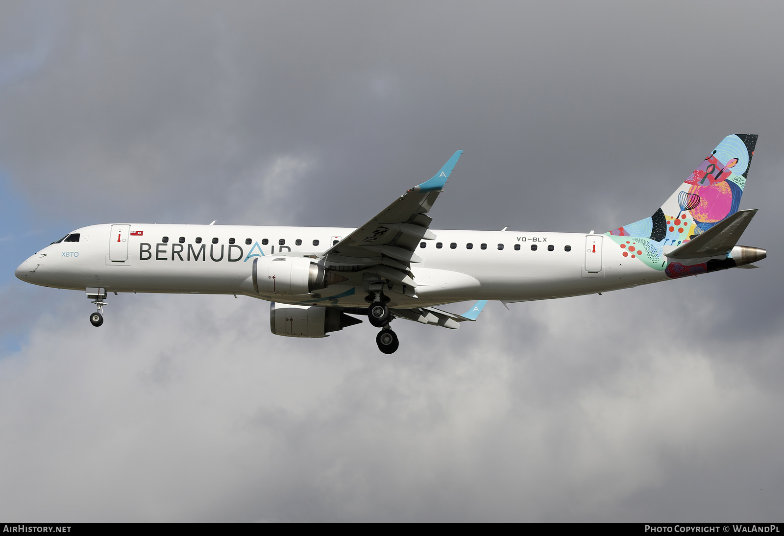 Aircraft Photo of VQ-BLX | Embraer 190AR (ERJ-190-100IGW) | BermudAir | AirHistory.net #828783