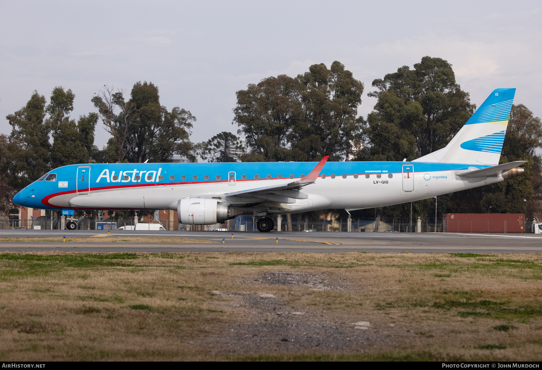 Aircraft Photo of LV-GIQ | Embraer 190AR (ERJ-190-100IGW) | Austral Líneas Aéreas | AirHistory.net #828784