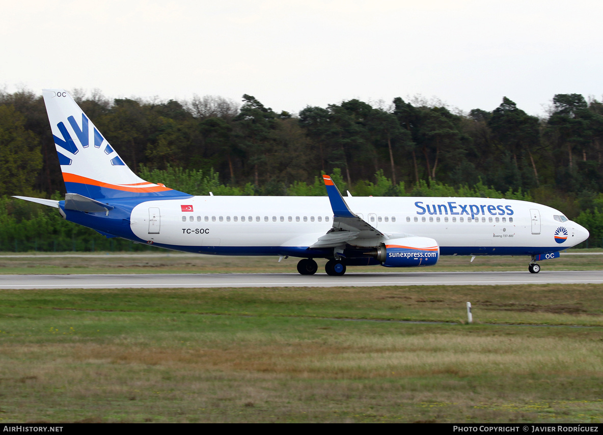 Aircraft Photo of TC-SOC | Boeing 737-800 | SunExpress | AirHistory.net #828803