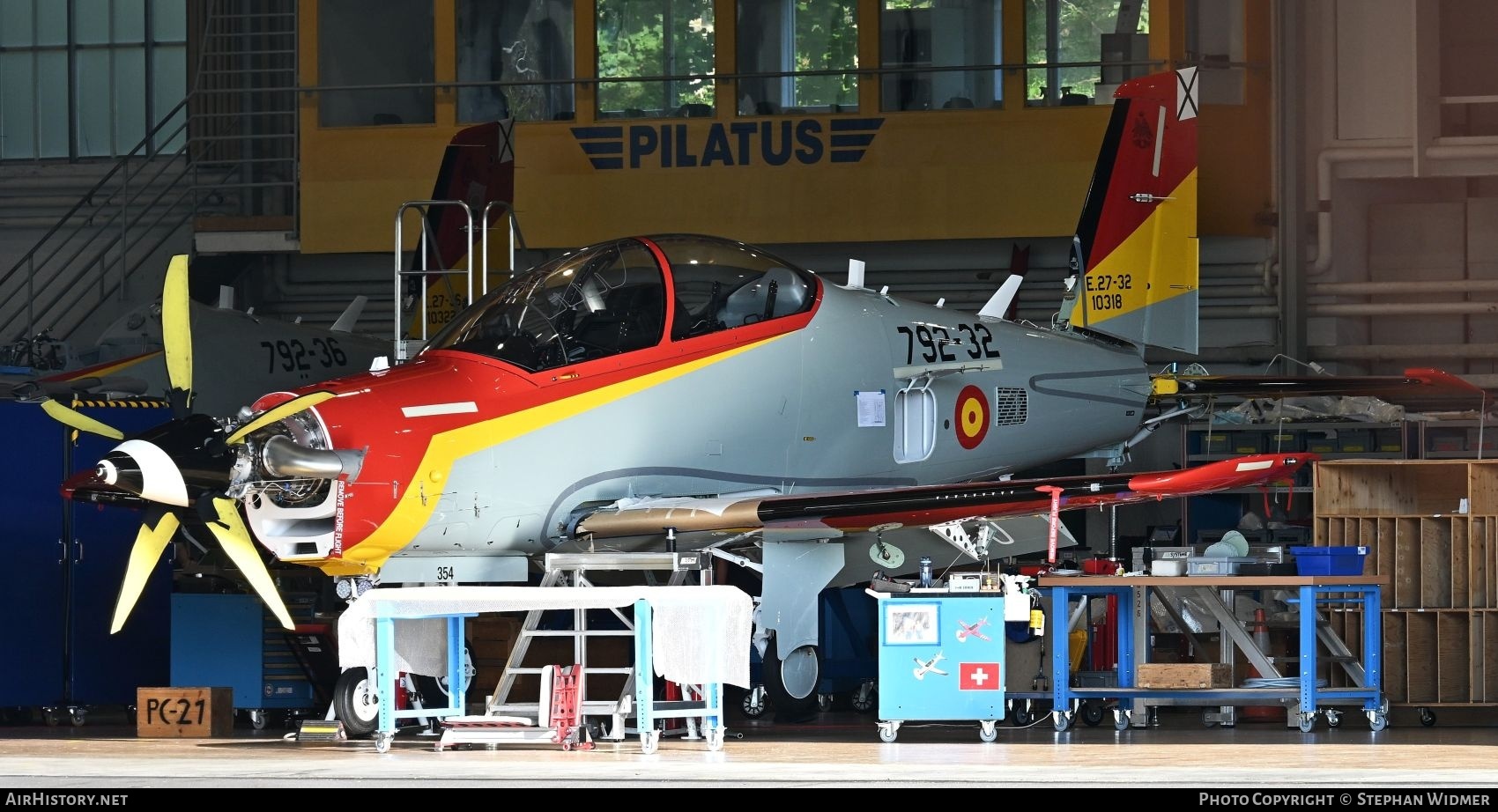 Aircraft Photo of E.27-32 / 10318 | Pilatus PC-21 | Spain - Air Force | AirHistory.net #828813