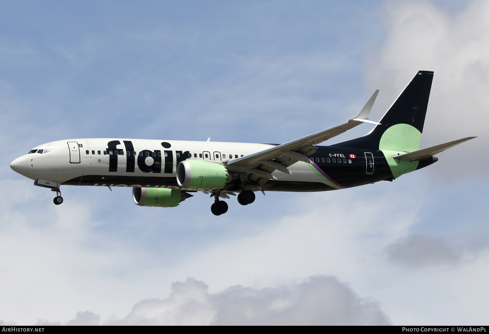 Aircraft Photo of C-FFEL | Boeing 737-8 Max 8 | Flair Airlines | AirHistory.net #828837