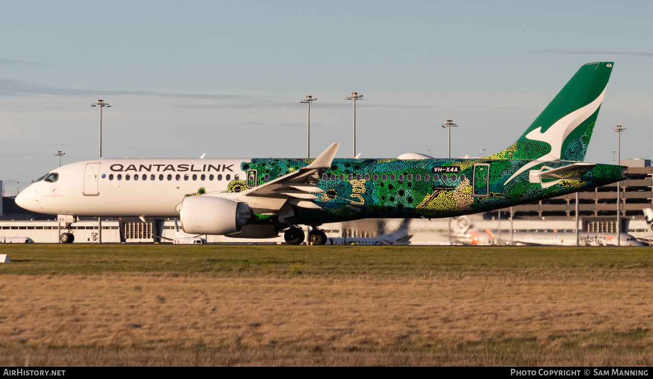 Aircraft Photo of VH-X4A | Airbus A220-371 (BD-500-1A11) | QantasLink | AirHistory.net #828844