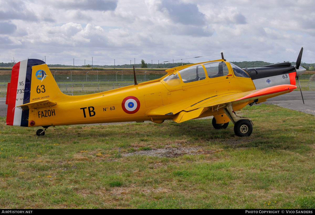 Aircraft Photo of F-AZOH / 63 | Morane-Saulnier MS-733 Alcyon | France - Air Force | AirHistory.net #828854