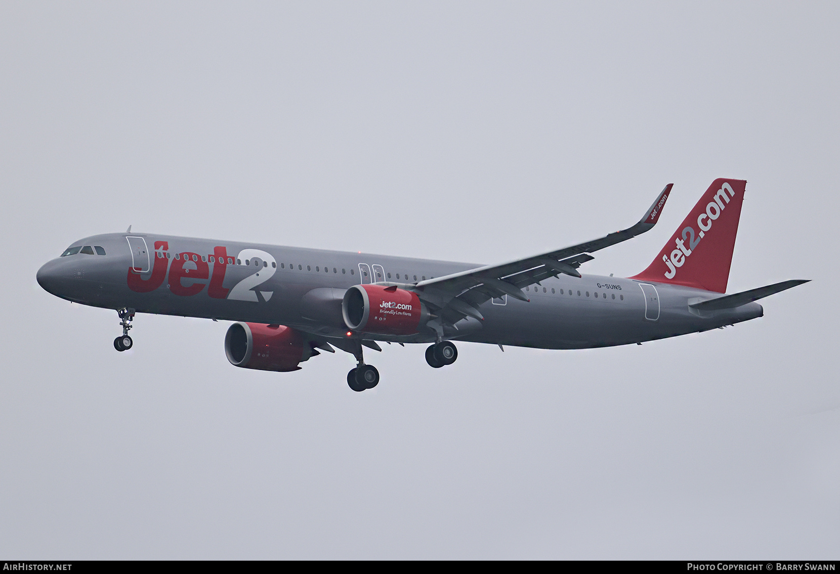 Aircraft Photo of G-SUNS | Airbus A321-251NX | Jet2 | AirHistory.net #828868