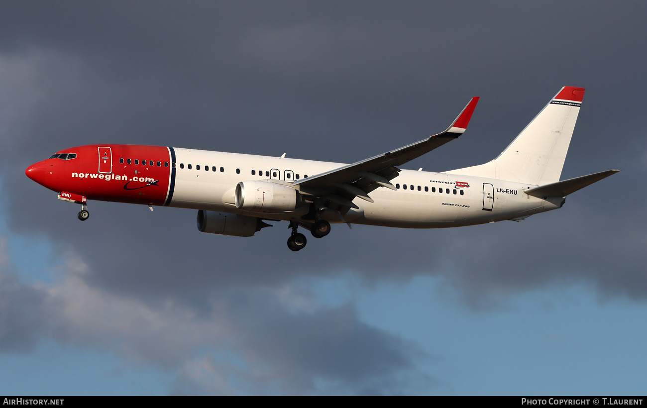 Aircraft Photo of LN-ENU | Boeing 737-8JP | Norwegian | AirHistory.net #828908
