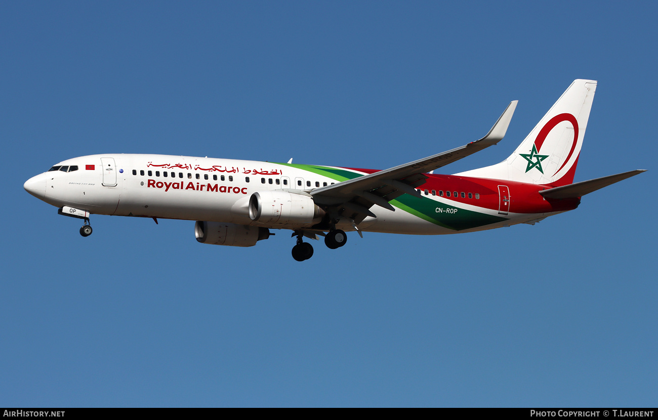 Aircraft Photo of CN-ROP | Boeing 737-8B6 | Royal Air Maroc - RAM | AirHistory.net #828944