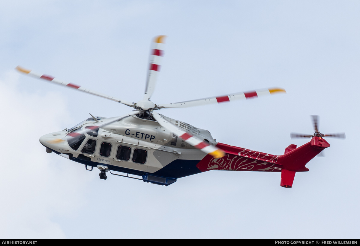 Aircraft Photo of G-ETPP | Leonardo AW-139 | QinetiQ | AirHistory.net #828985