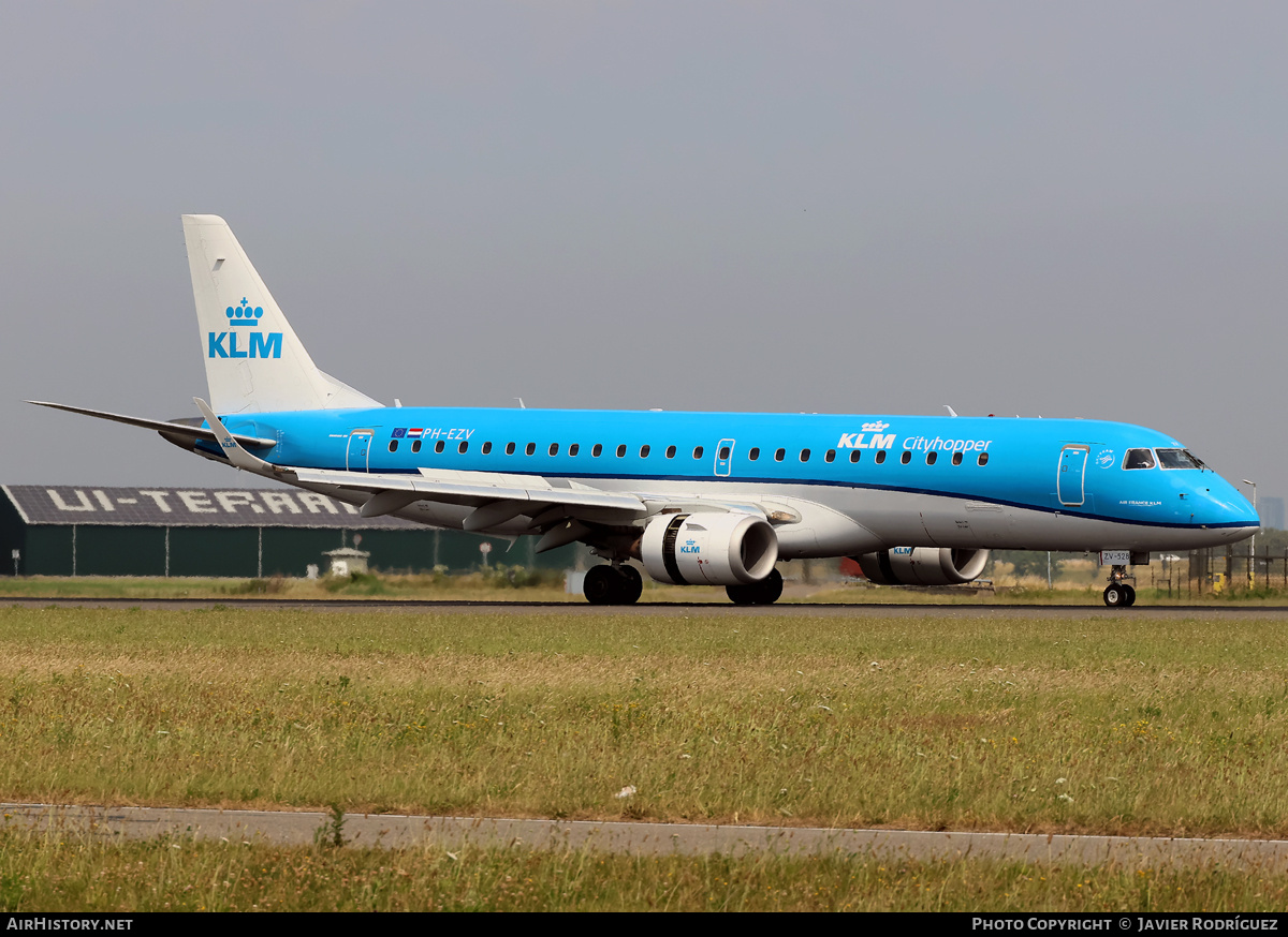 Aircraft Photo of PH-EZV | Embraer 190STD (ERJ-190-100STD) | KLM Cityhopper | AirHistory.net #829023