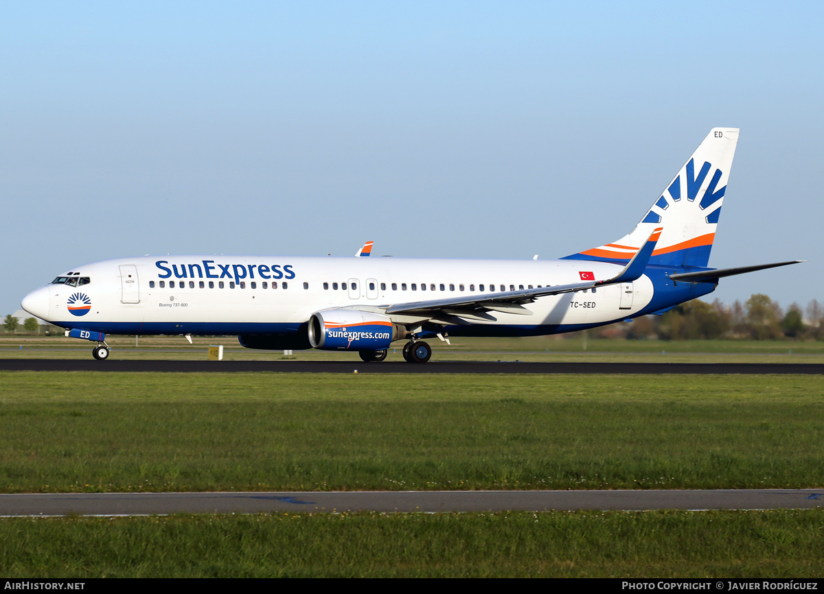 Aircraft Photo of TC-SED | Boeing 737-8CX | SunExpress | AirHistory.net #829025