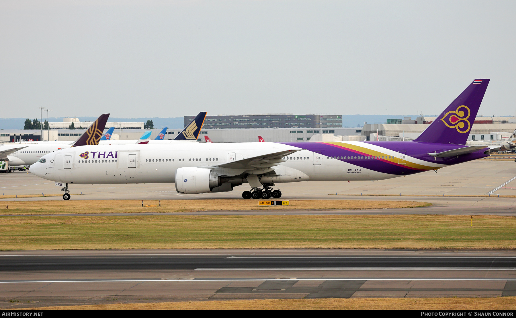 Aircraft Photo of HS-TKQ | Boeing 777-3AL/ER | Thai Airways International | AirHistory.net #829026