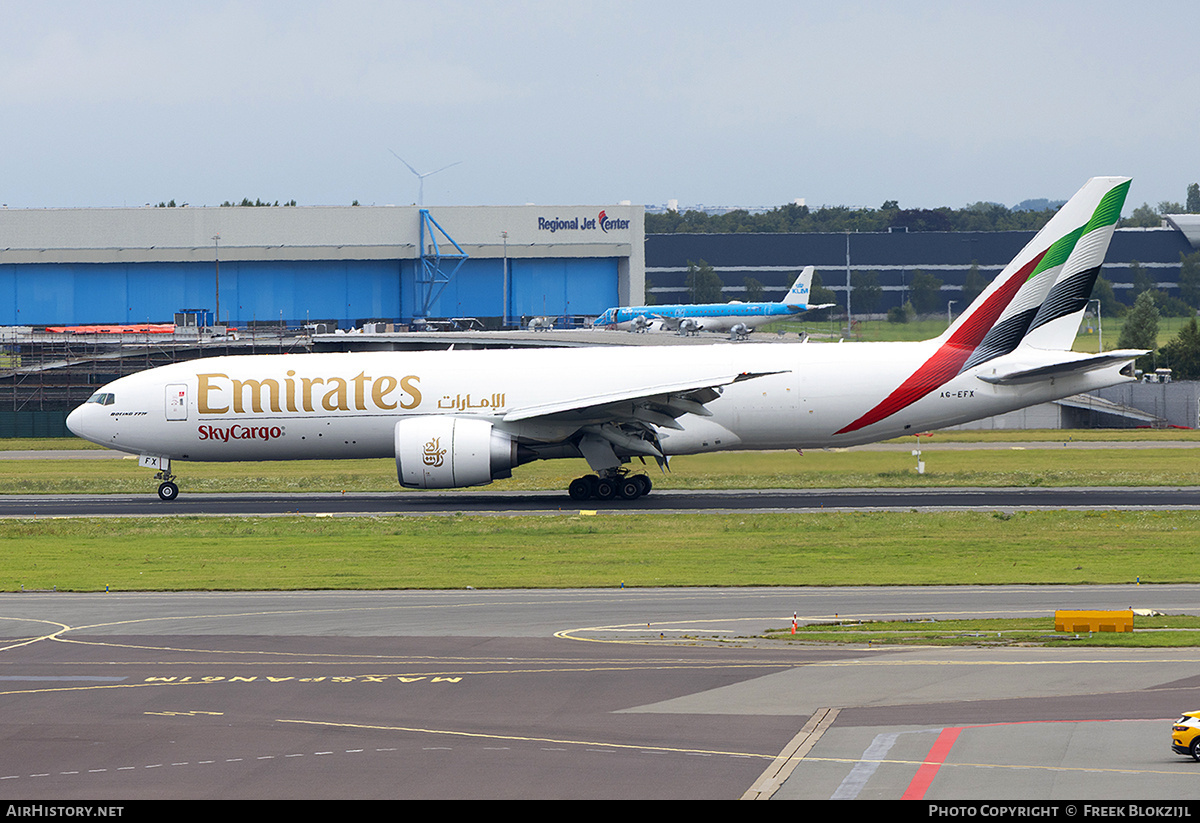 Aircraft Photo of A6-EFX | Boeing 777-F | Emirates SkyCargo | AirHistory.net #829079