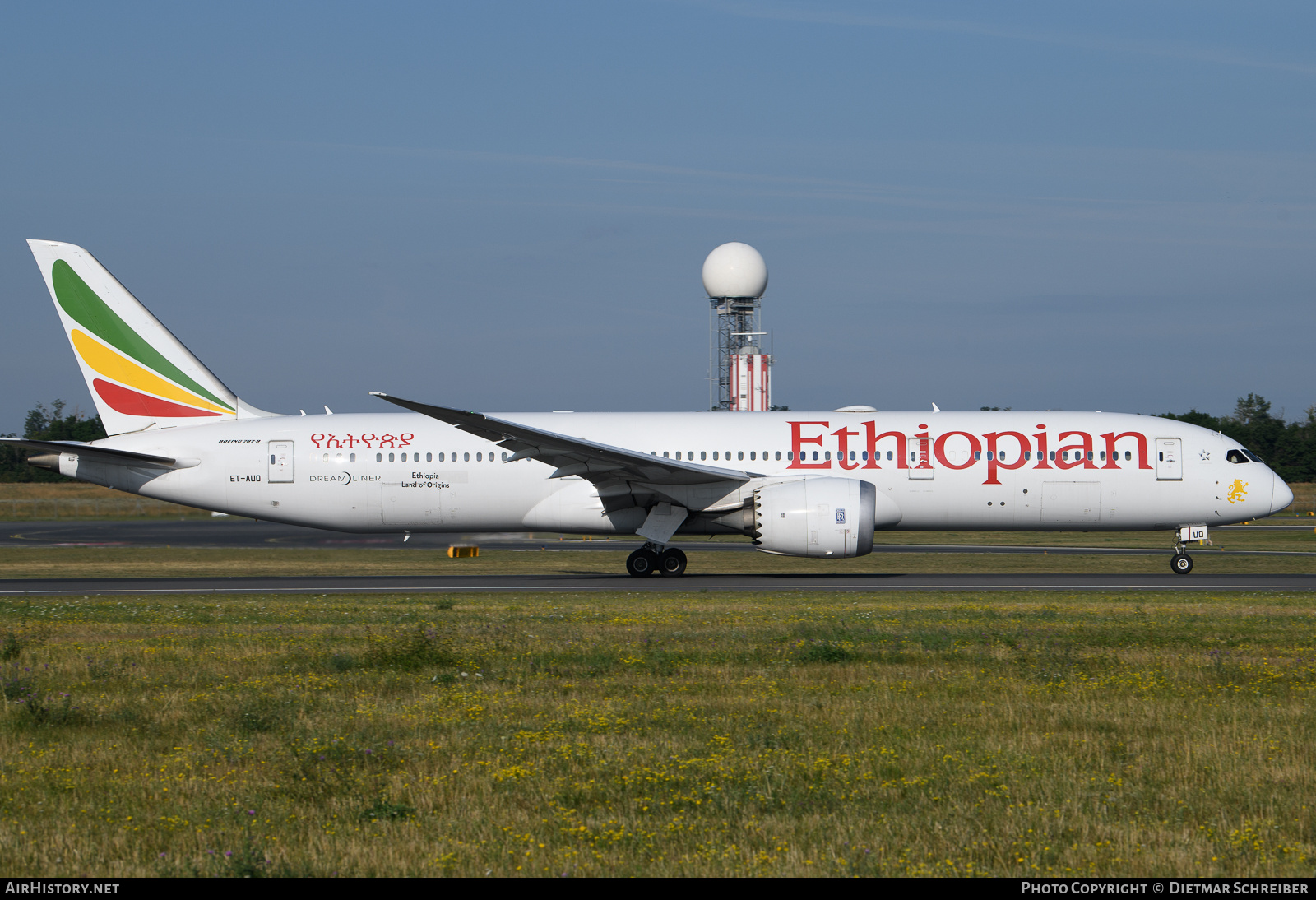 Aircraft Photo of ET-AUO | Boeing 787-9 Dreamliner | Ethiopian Airlines | AirHistory.net #829082