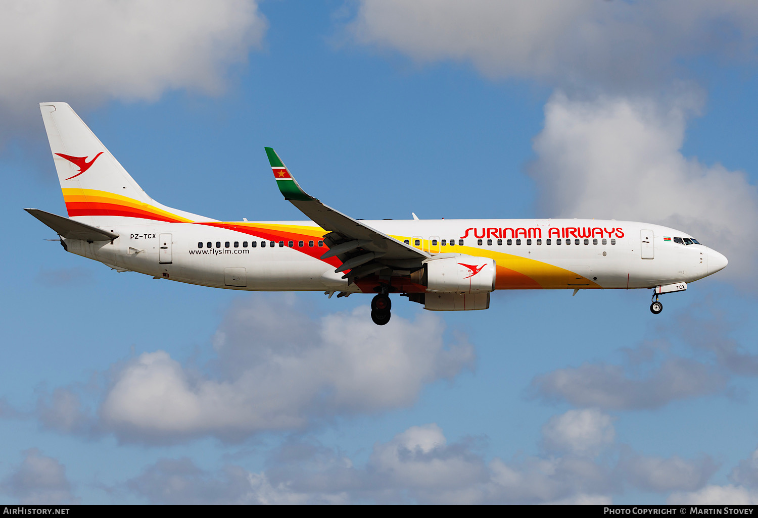Aircraft Photo of PZ-TCX | Boeing 737-8Q8 | Surinam Airways | AirHistory.net #829141