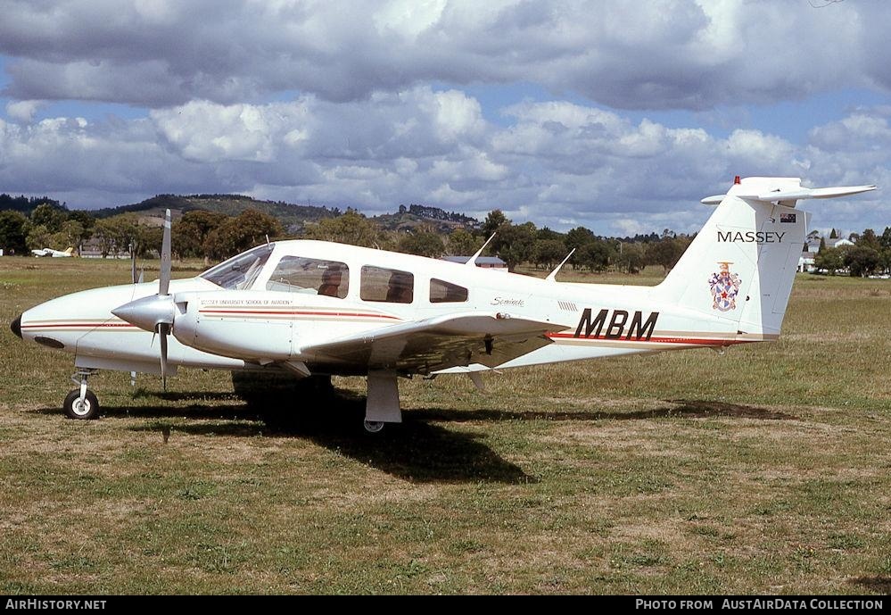 Aircraft Photo of ZK-MBM / MBM | Piper PA-44-180T Seminole | Massey University - School of Aviation | AirHistory.net #829152