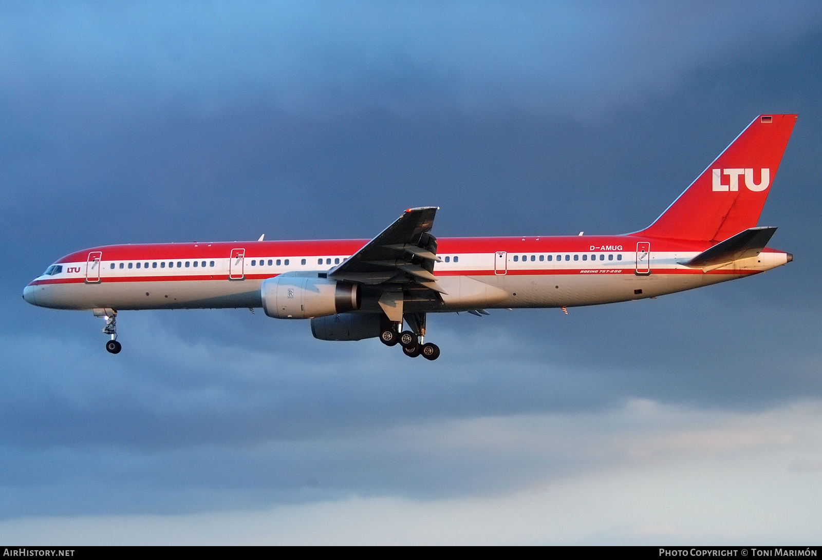 Aircraft Photo of D-AMUG | Boeing 757-2G5 | LTU - Lufttransport-Unternehmen | AirHistory.net #829189