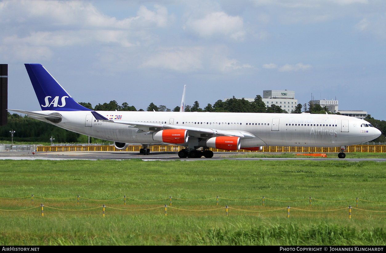 Aircraft Photo of LN-RKF | Airbus A340-313X | Scandinavian Airlines - SAS | AirHistory.net #829202
