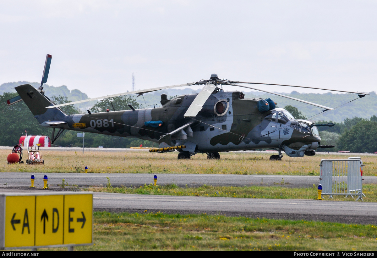 Aircraft Photo of 0981 | Mil Mi-24V | Czechia - Air Force | AirHistory.net #829204