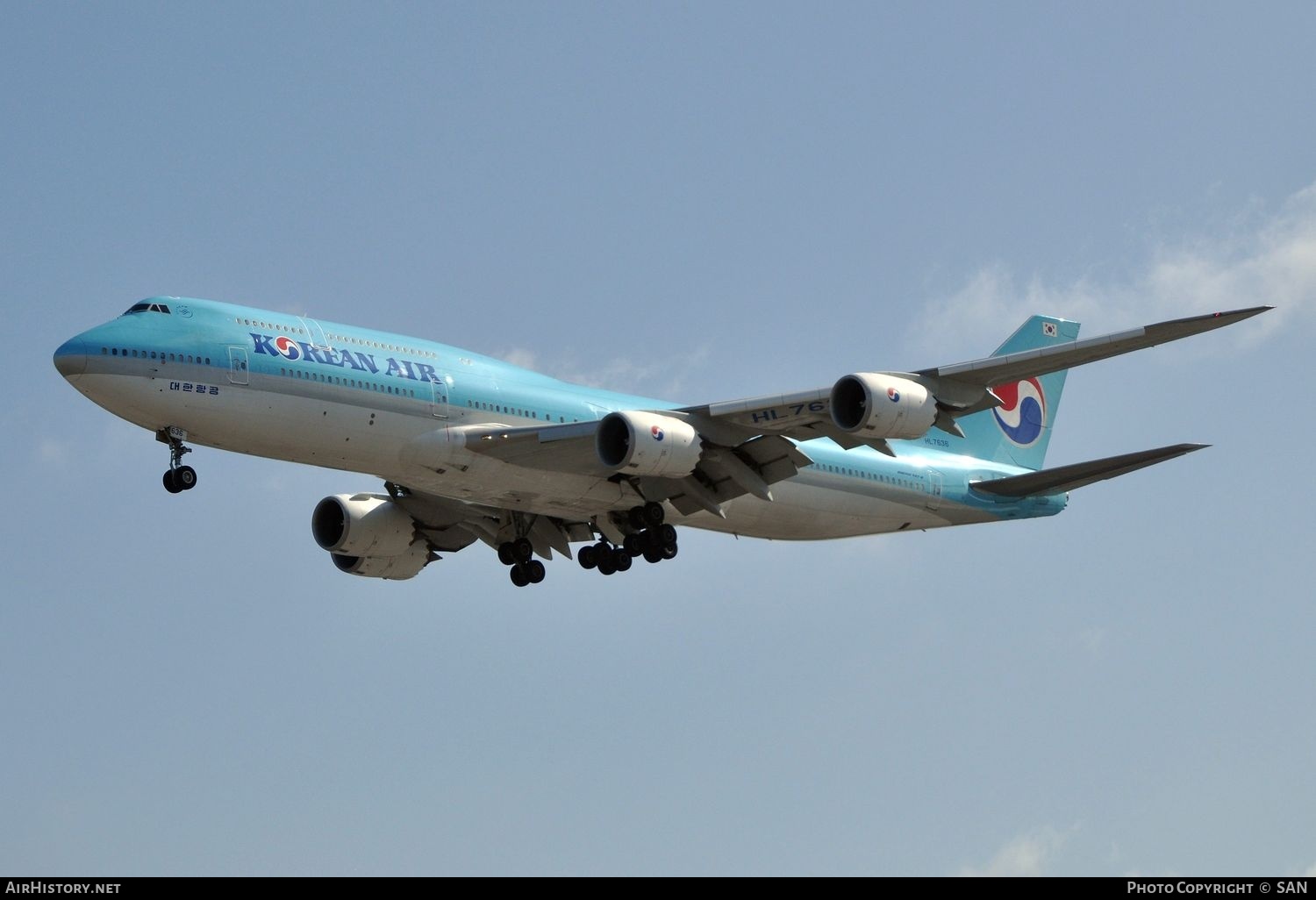Aircraft Photo of HL7636 | Boeing 747-8B5 | Korean Air | AirHistory.net #829300