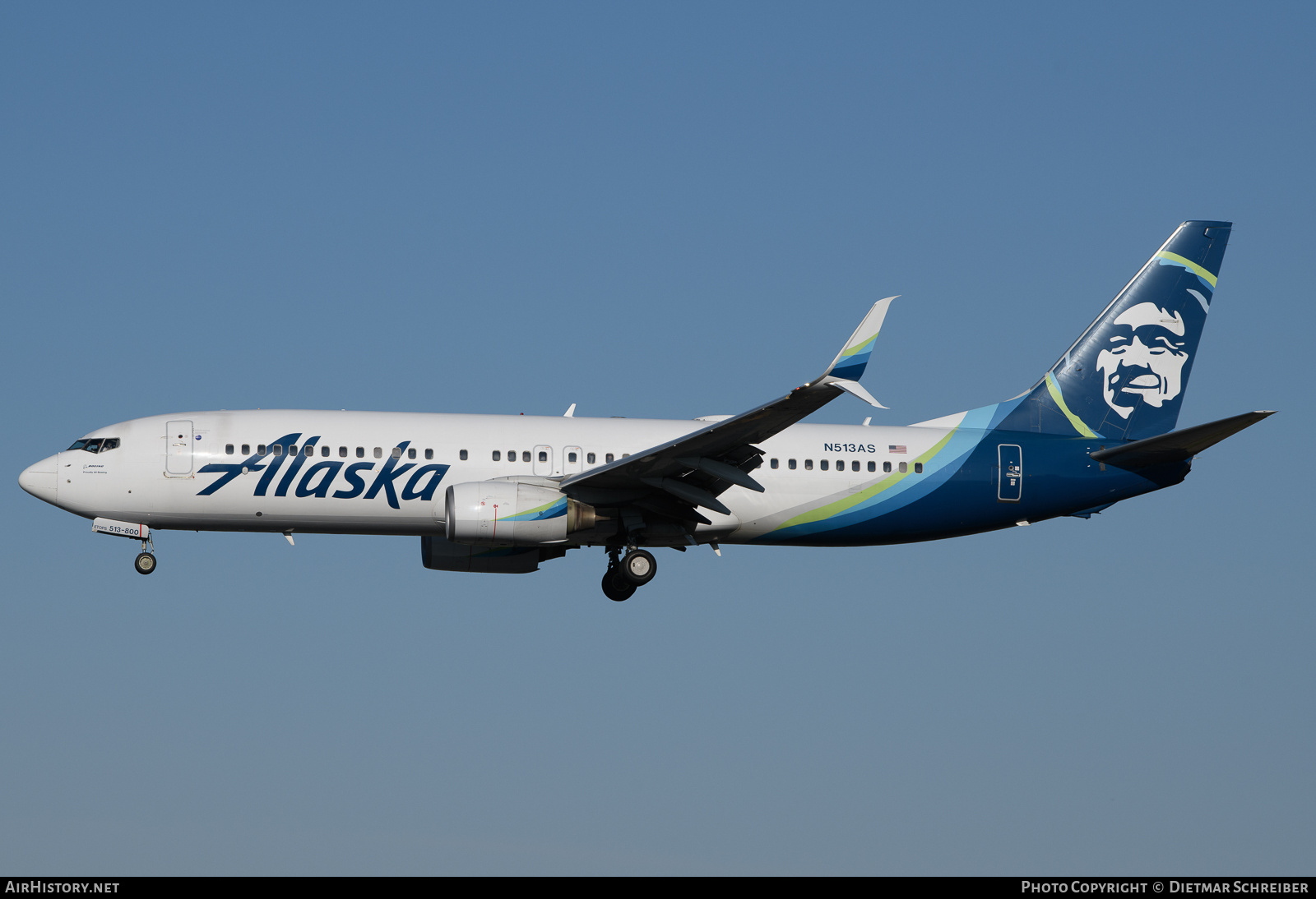 Aircraft Photo of N513AS | Boeing 737-890 | Alaska Airlines | AirHistory.net #829305