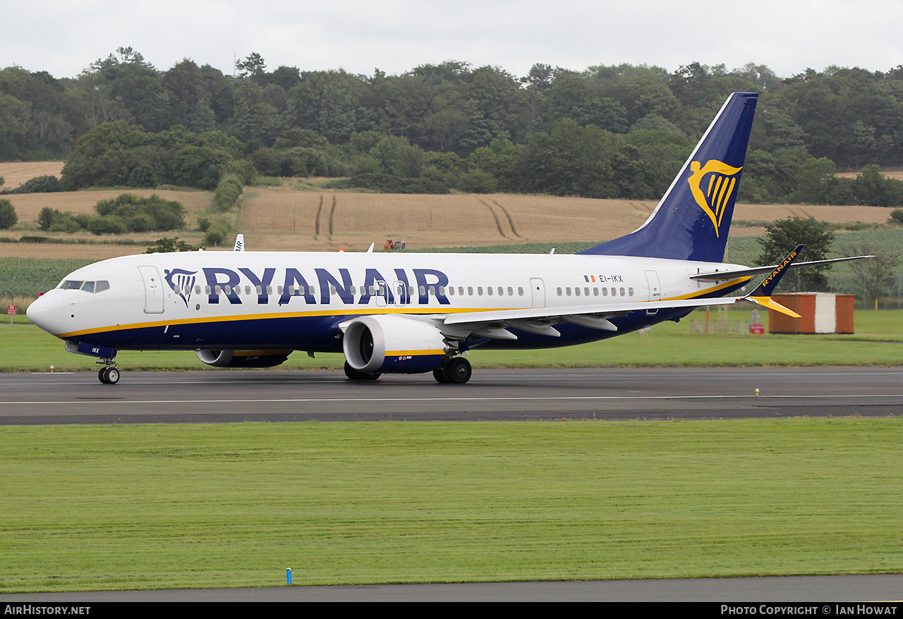 Aircraft Photo of EI-IKX | Boeing 737-8200 Max 200 | Ryanair | AirHistory.net #829354