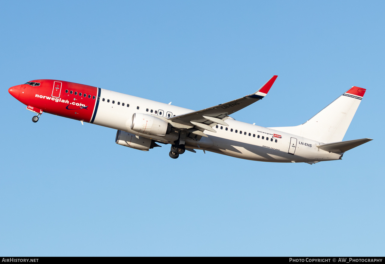 Aircraft Photo of LN-ENS | Boeing 737-8JP | Norwegian | AirHistory.net #829357