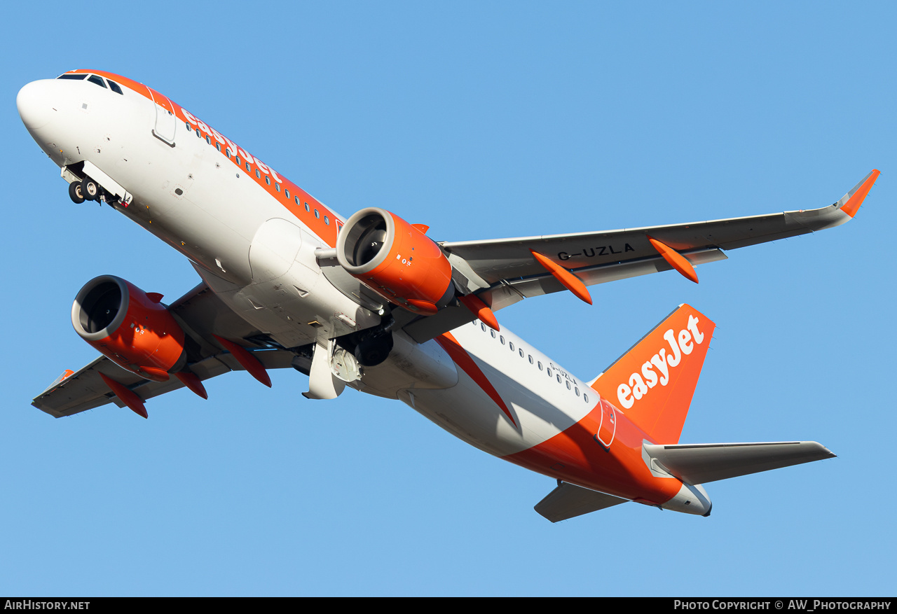 Aircraft Photo of G-UZLA | Airbus A320-251N | EasyJet | AirHistory.net #829384