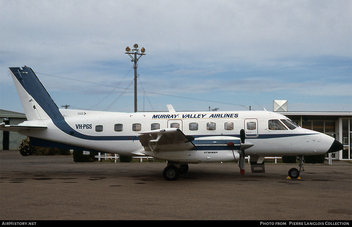 Aircraft Photo of VH-PGS | Embraer EMB-110P1 Bandeirante | Murray Valley Airlines - MVA | AirHistory.net #829395