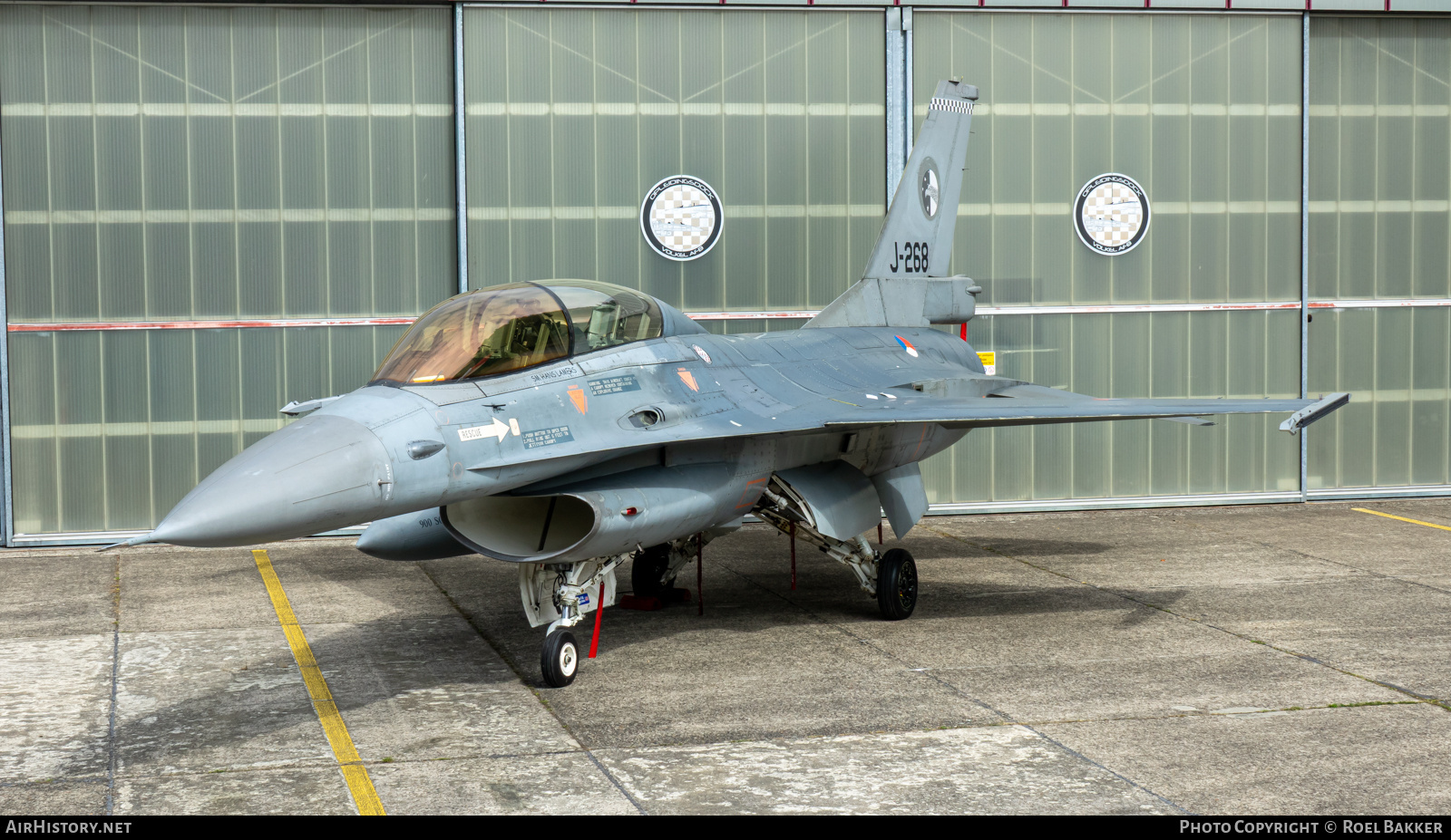 Aircraft Photo of J-268 | General Dynamics F-16B Fighting Falcon | Netherlands - Air Force | AirHistory.net #829426
