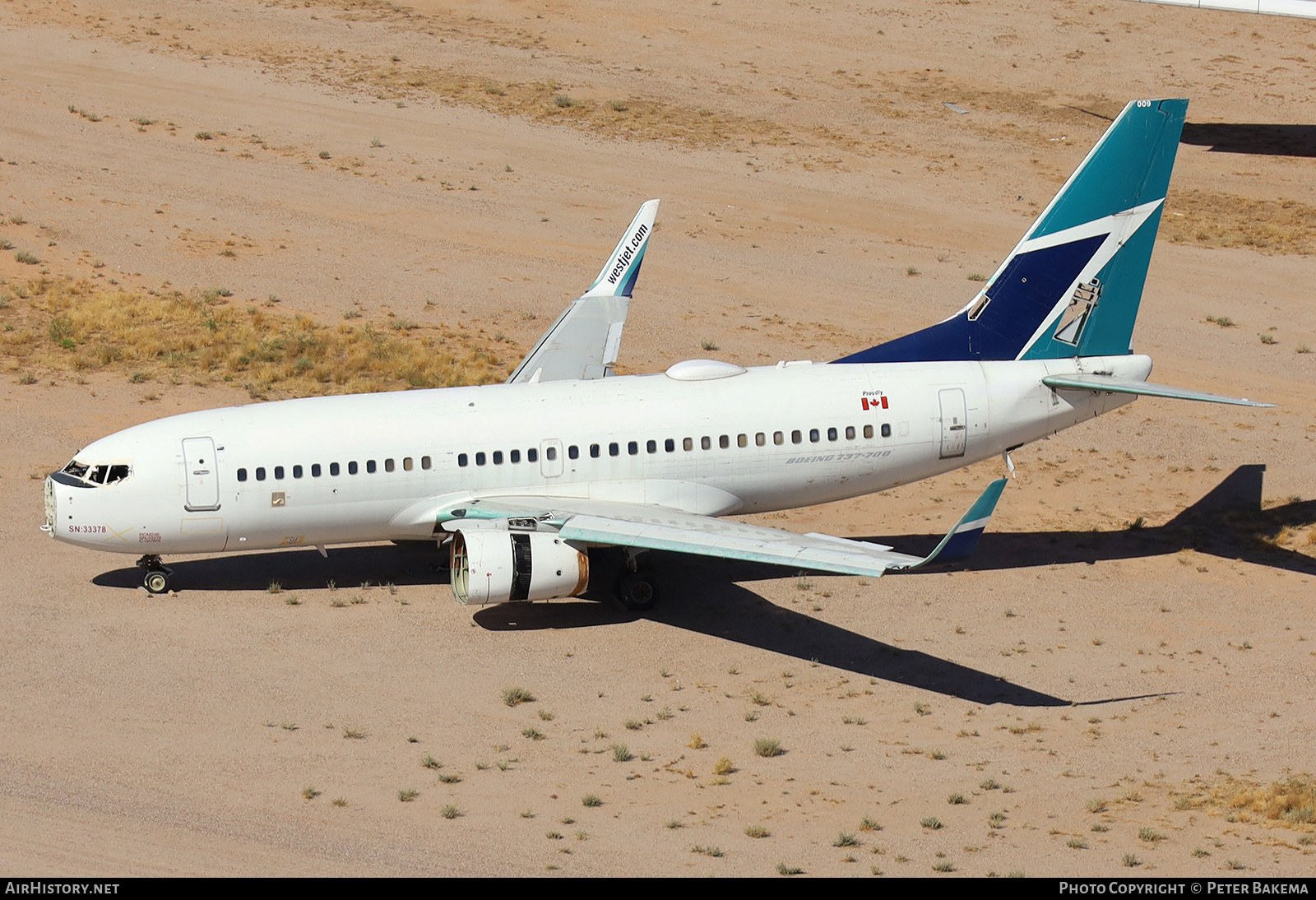 Aircraft Photo of C-GUWS | Boeing 737-76N | WestJet | AirHistory.net #829457