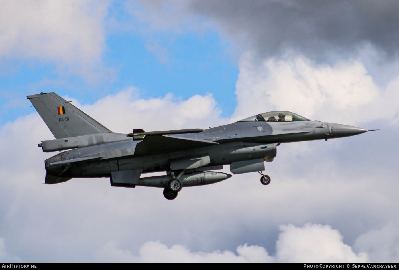 Aircraft Photo of FA-91 | General Dynamics F-16AM Fighting Falcon | Belgium - Air Force | AirHistory.net #829480