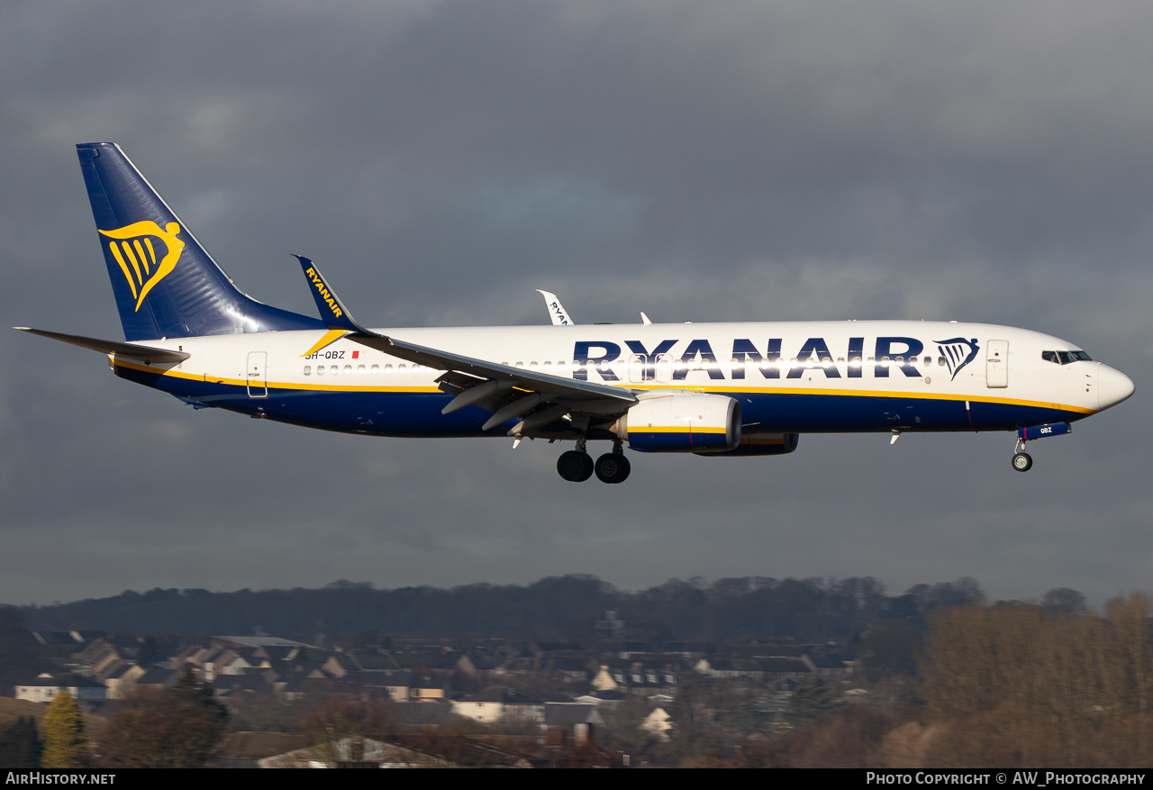 Aircraft Photo of 9H-QBZ | Boeing 737-8AS | Ryanair | AirHistory.net #829561