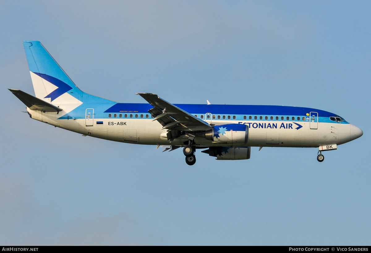 Aircraft Photo of ES-ABK | Boeing 737-36N | Estonian Air | AirHistory.net #829577