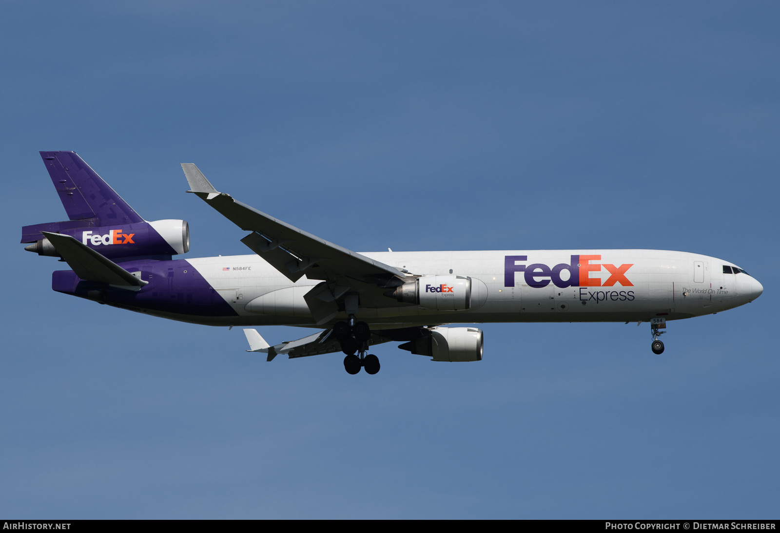 Aircraft Photo of N584FE | McDonnell Douglas MD-11/F | FedEx Express - Federal Express | AirHistory.net #829603