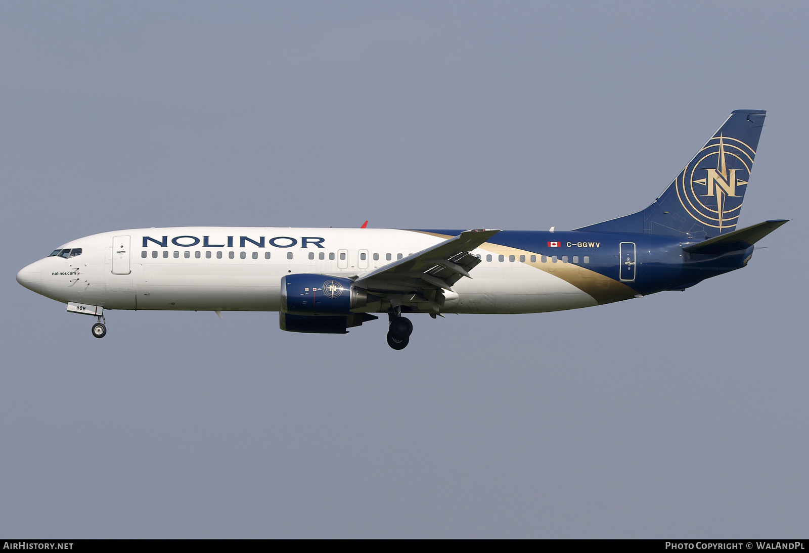 Aircraft Photo of C-GGWV | Boeing 737-4Y0 | Nolinor Aviation | AirHistory.net #829610