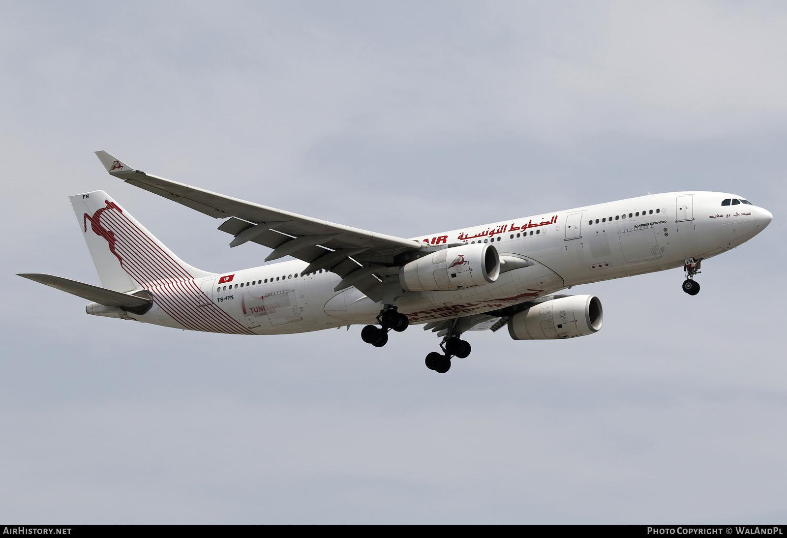 Aircraft Photo of TS-IFN | Airbus A330-243 | Tunisair | AirHistory.net #829624