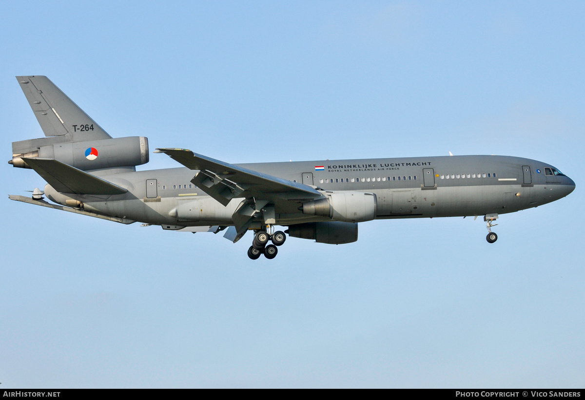 Aircraft Photo of T-264 | McDonnell Douglas KDC-10-30CF | Netherlands - Air Force | AirHistory.net #829631