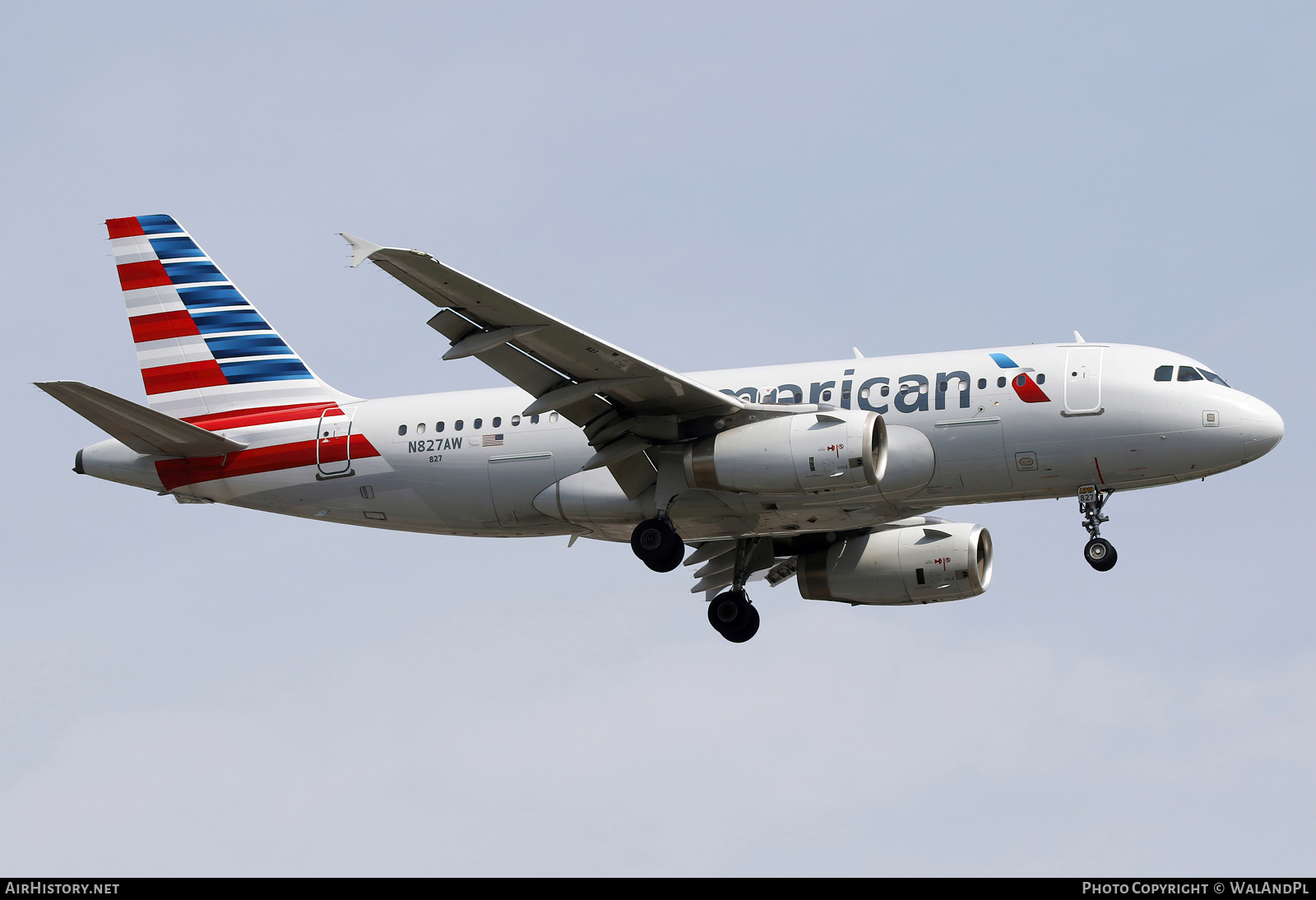 Aircraft Photo of N827AW | Airbus A319-132 | American Airlines | AirHistory.net #829651