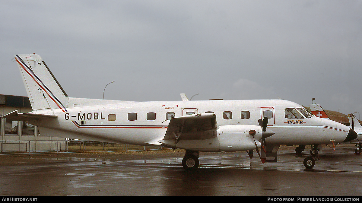 Aircraft Photo of G-MOBL | Embraer EMB-110P1 Bandeirante | Tal-Air | AirHistory.net #829694