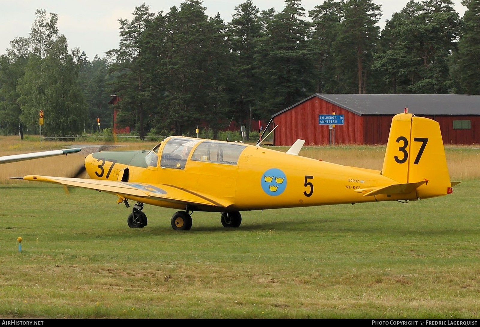 Aircraft Photo of SE-KYF / 50037 | Saab 91B Safir | Sweden - Air Force | AirHistory.net #829782