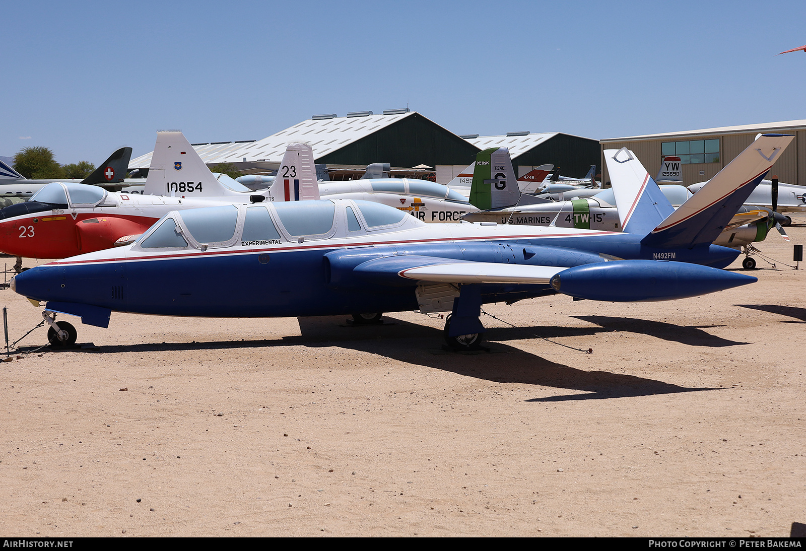 Aircraft Photo of N492FM | Fouga CM-170 Magister | AirHistory.net #829795